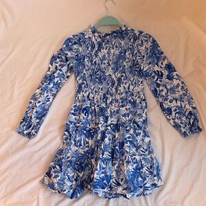 Ralph Lauren smocked floral jersey day dress